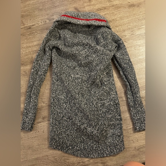 Roots salt and pepper cardigan with one fastener - Picture 5 of 6